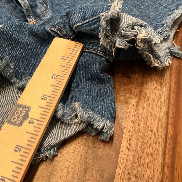 ROLLA'S Original High‎ Rise Denim Shorts Size 31 Aussie 13 Blue Jean - Picture 10 of 15